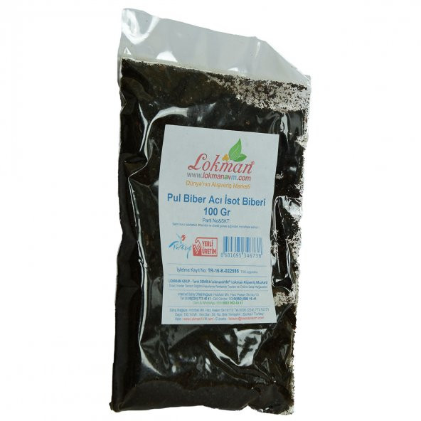 LokmanAVM Pul Biber Acı İsot Biberi 100 Gr Paket - 3