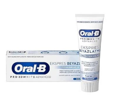 Oral-B Pro 3D White Advanced Ekspres Beyazlatma 75 ml ürün görseli