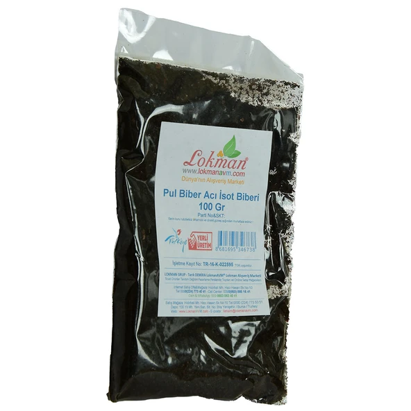 LokmanAVM Pul Biber Acı İsot Biberi 100 Gr Paket - Resim 3