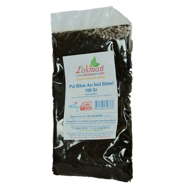 LokmanAVM Pul Biber Acı İsot Biberi 100 Gr Paket - Resim 4
