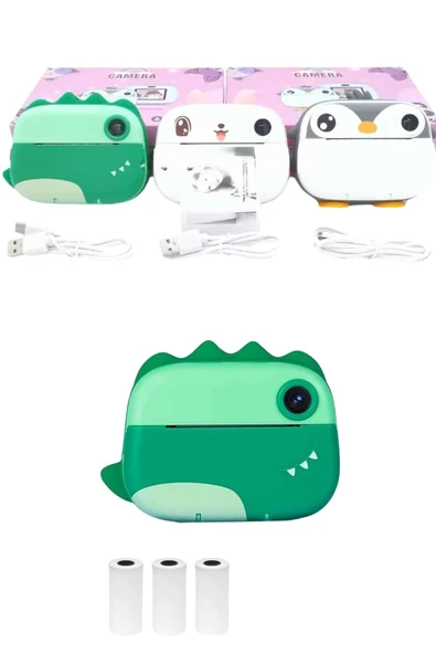 Çocuklar İçin Özel Fotoğraf Makinesi Farklı Desen Seçenekli 3 Adet Rulo - Resim 2