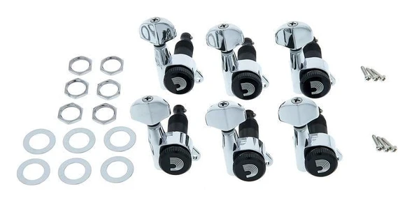 PLANETWAVES PWAT6R1 PLANETWAVES PWAT6R1 ELEKTRO GİTAR KULAĞI TEK SIRA KROM - Resim 5