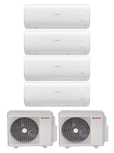 Bosch Multi Split İnverter Klima 84000Btu Dış (42+42) + 4 İç Ünite 12000 + 12000 + 12000 + 24000 Btu - 1