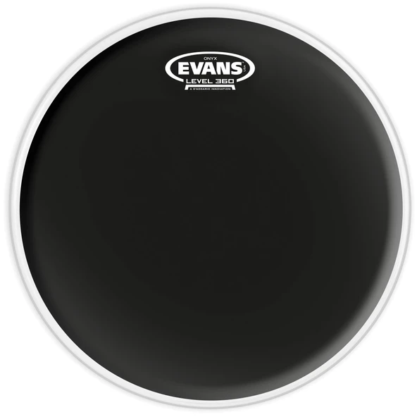 EVANS B12ONX2 EVANS B12ONX2 12" DERİ TOM VE TRAMPET KUMLU SİYAH ÇİFT KAT - Resim 2