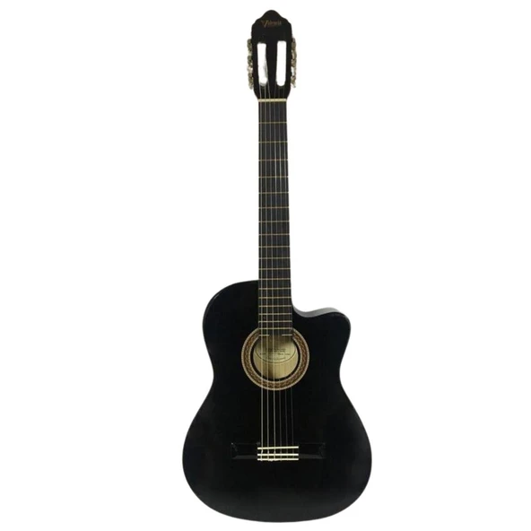 VALENCIA VC104TCVTBK ELEKTRO KLASİK GİTAR SAP ÇELİKLİ 4/4 SİYAH ürün görseli