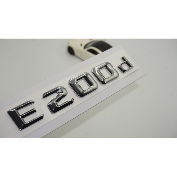 E200d Bagaj Krom Metal 3M 3D Yazı Logo