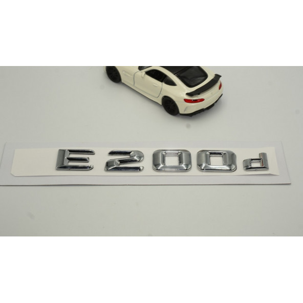 E200d Bagaj Krom Metal 3M 3D Yazı Logo - 3