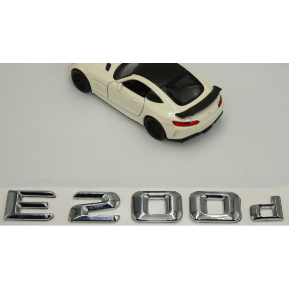 E200d Bagaj Krom Metal 3M 3D Yazı Logo - 4