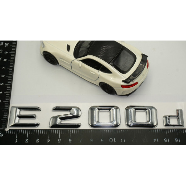 E200d Bagaj Krom Metal 3M 3D Yazı Logo - 6