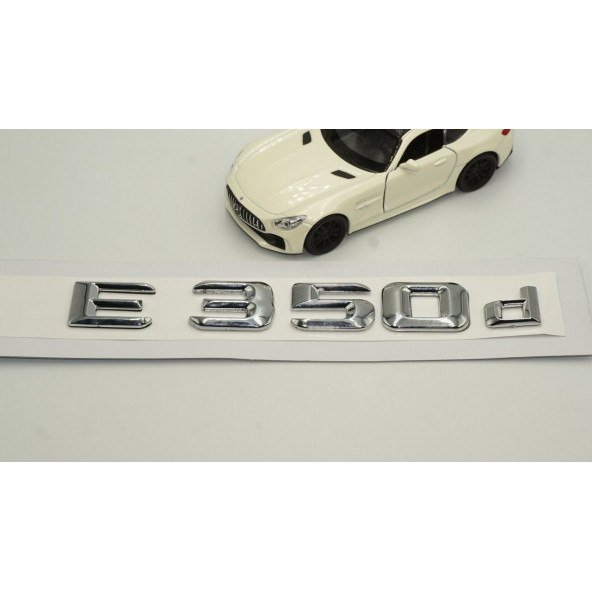 E350d Bagaj Krom Metal 3M 3D Yazı Logo - Resim 3