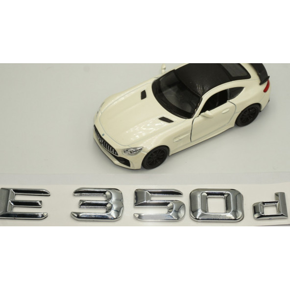 E350d Bagaj Krom Metal 3M 3D Yazı Logo - Resim 4