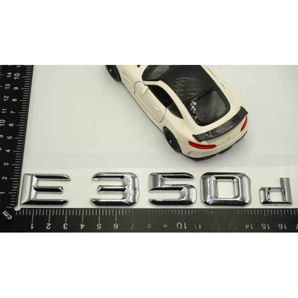 E350d Bagaj Krom Metal 3M 3D Yazı Logo - Resim 6