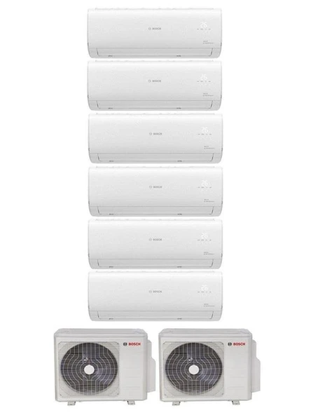 Bosch Multi Split İnverter Klima 54000 Btu Dış (36+18) + 6 İç Ünite 12000 + 12000 + 12000 + 12000 + 12000 + 12000 Btu ürün görseli