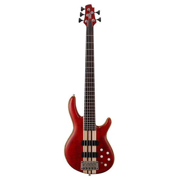 CORT ENDONEZYA A5PLUS FMMH OPBC CORT A5PLUS FMMH OPBC BASS GİTAR, 5 TELLİ, OPEN PORE BLACK CHERRY ürün görseli 1