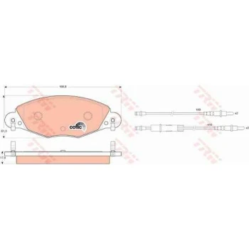 Psa On Fren Balatası Fisli C5 2,2 Hdi 3,0 V6 Hb / Sedan - Trw Gdb1449 - Resim 1