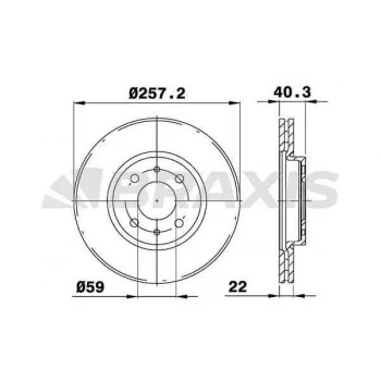 Tofas On Fren Disk Aynası Doblo Linea Bravo Panda 1,4 / 1,3jtd Stilo İdea 1,2 16v 1,3jtd Tempra Tipo 2,0 I - Braxıs Ae0030 ürün görseli
