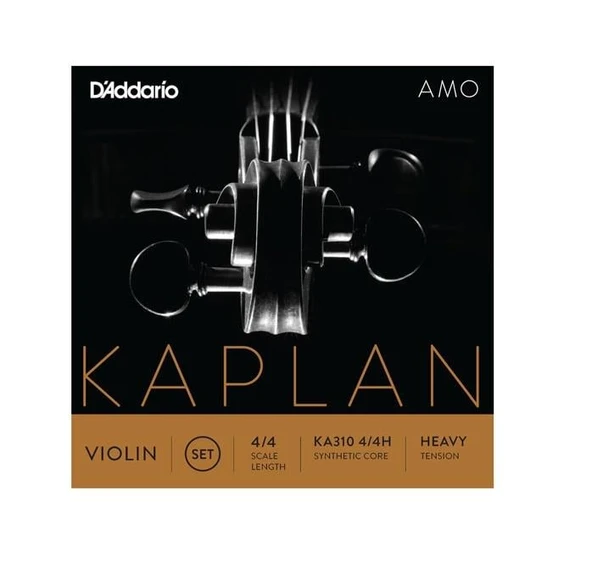 DADDARIO KA310H DADDARIO KA310H KEMAN TEL SETİ, KAPLAN AMO, 4/4, HEAVY ürün görseli