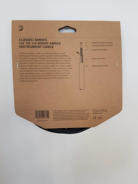 PLANETWAVES PWCGTRA20 GİTAR KABLO 20 İNCH CABLE RİGHT ANGLE - Resim 2