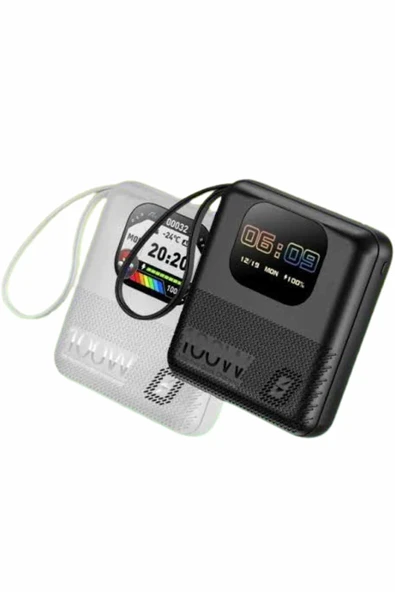 Akıllı Powerbank 10.000 Mah Ekranlı Müzik Dinleme Oyun Oynama Bluetooth Bağlantılı - 3