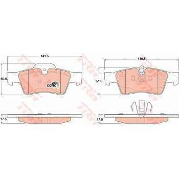 Mercedes Fren Balatası Arka W463 04> W164 05>11 W251 05>12 - Trw Gdb1643 - Resim 1