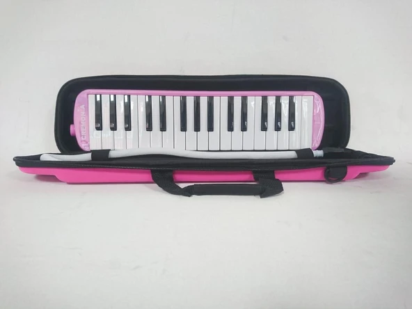 CREMONIA CR32PK-12 MELODİKA 32 TUŞLU PEMBE RENK 12 Lİ PAKET EVA ÇANTA