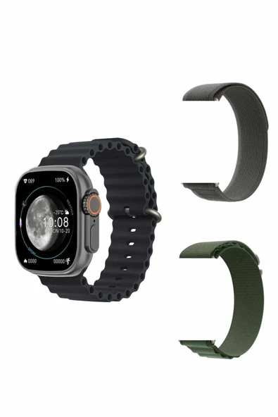 Yeni Nesil Akıllı Kol Saati Nabız Ölçer GPS Uyumlu 49 MM Kasa - Resim 4