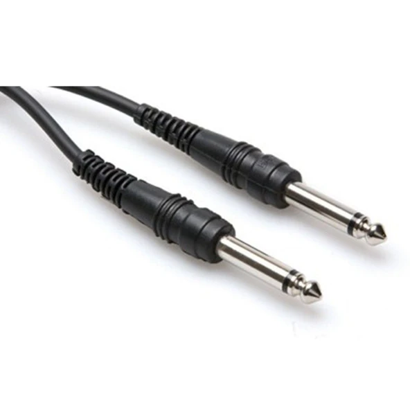 Hosa 1/4' TS (M) - 1/4' TS (M) Balanssız Kablo 3 m (CPP-110) 1/4" TS (Erkek) - 1/4" TS (Erkek) Balanssız kablo 3 mt. CPP-110 ürün görseli