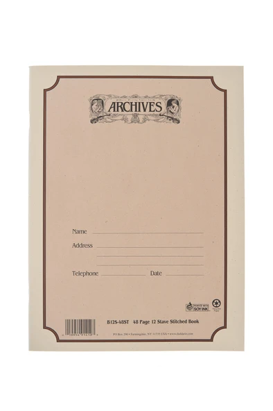 DADDARIO B12S48ST NOTA DEFTERİ ARCHIVES 12 SATIR 48 SAYFA ürün görseli