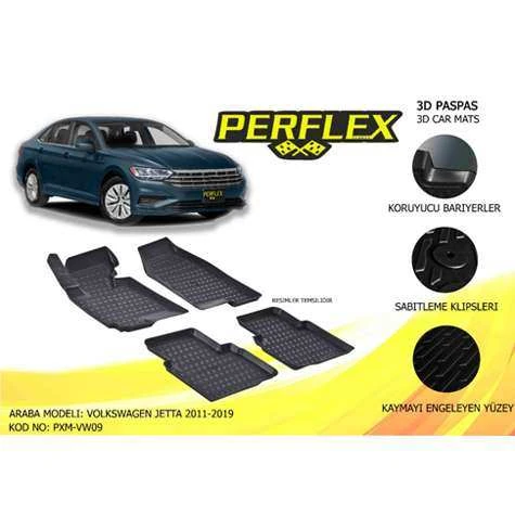 PASPAS 3D HAVUZLU X-MAT JETTA  2011-2019 - PERFLEX PXM-VW09 - 1