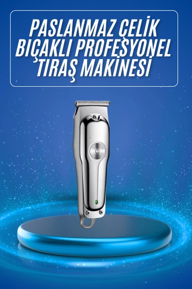 3 Taraklı Saç Sakal Düzeltici Traş Makinesi Seti Paslanmaz Çelik ürün görseli 1