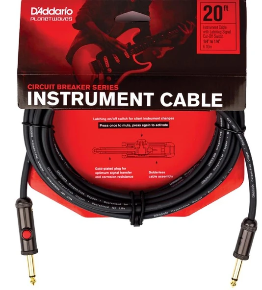 PLANETWAVES PW-AGL-20 DEVRE KESİCİLİ KABLO 20 İNCH - Resim 2