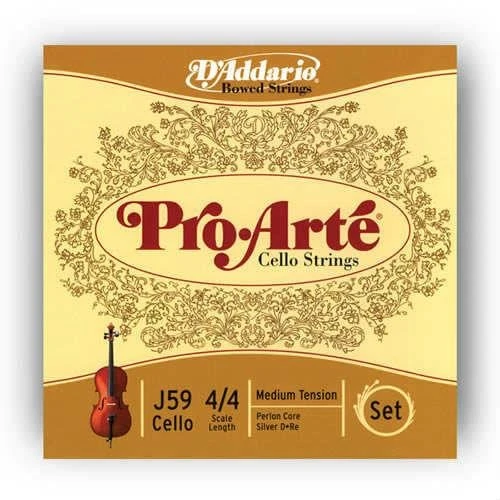 DADDARIO J59 4/4M DADDARIO J59 4/4M CELLO TEL SETİ, PRO-ARTE, 4/4, MEDIUM ürün görseli