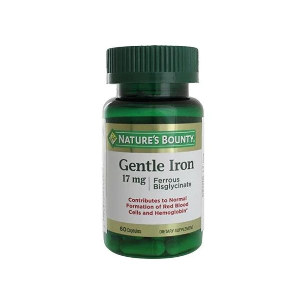 Nature's Bounty Gentle Iron 17 Mg 60 Kapsül - SKT:11/2027 - 1