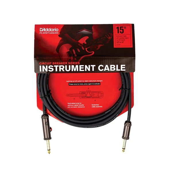 PLANETWAVES PW-AGL-15 DEVRE KESİCİLİ KABLO 15 İNCH - Resim 2