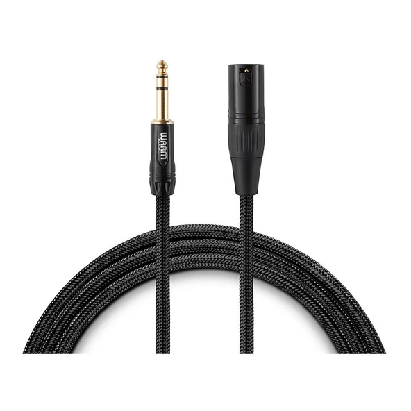 Warm Audio Premium XLR -TRS Kablo (1.8 m) (PREM XLRM-TRSM-6) XLR (Erkek) - TRS (Erkek) Mikrofon / Aktif Hoparlör kablo (Gotham Kablo) , 1.8 mt. ürün görseli