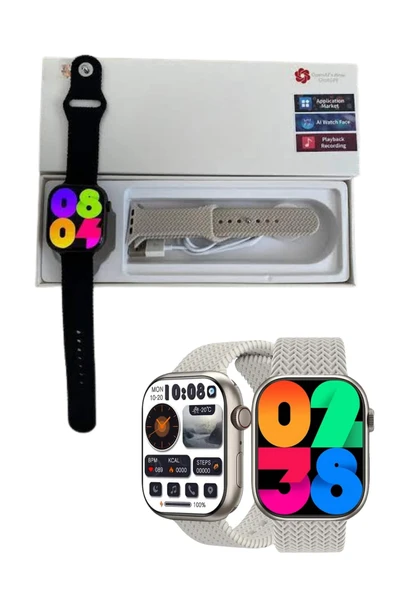 Akıllı Kol Saat Amoled Ekran Android ve İOS Uyumlu Arama Konuşma - Resim 5