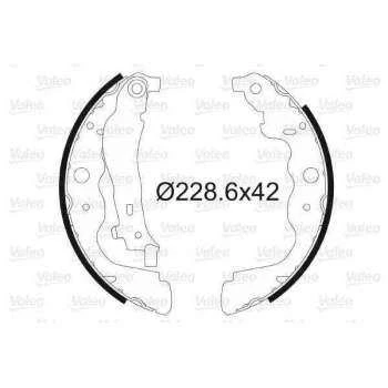 Nissan Arka Fren Balatası Pabuc Kangoo III Captur Clio IV Duster Dokker Lodgy Sandero II Logan MCV Micra No - Valeo 564104 - Resim 1