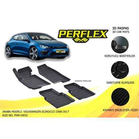 PASPAS 3D HAVUZLU X-MAT SCIROCCO 2008-2017 - PERFLEX PXM-VW32 - 1