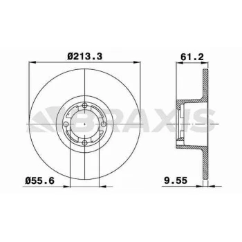 Mini Cooper On Fren Disk Aynası Rover Mini 1.3 1.3i - Braxıs Ae0332 ürün görseli