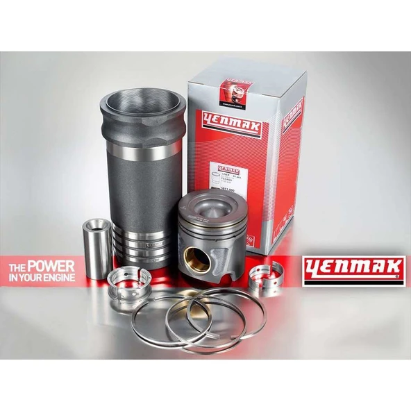 MOTOR KITI (PISTON+SEGMAN+GÖMLEK) R12 R9 1.4 (76,00mm) / (STD) - YENMAK 7904-STD