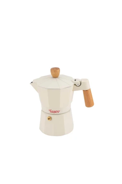 Bambum Garen - Moka Pot 3 Fincan Bej - Resim 2