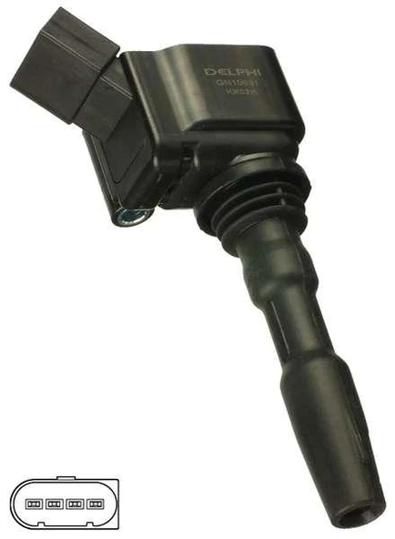Vag Atesleme Bobını A1 A3 Q3 Caddy CC Golf VII Jetta Passat Tiguan Alhambra İbiza Leon Toledo Octavıa Ra - Delphi Gn10631-12b1 - Resim 1
