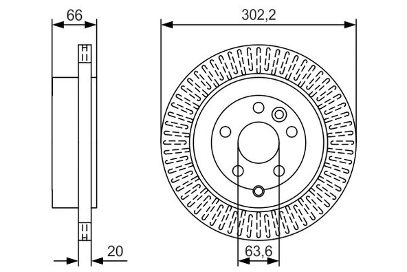Land Rover Arka Fren Diski Freelander 2 2.0-3.2 Td - Bosch 0986479u44 - Resim 1
