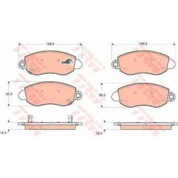 Ford Fren Balatası Ön - Amyc15 & C9a /363700209098 - Trw Gdb1424 - Resim 1