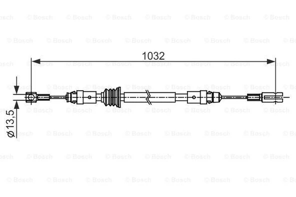 Renault El Fren Teli Orta Master III Movano B M9t 10> 1032mm - Bosch 1987482548 ürün görseli