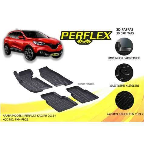 PASPAS 3D HAVUZLU X-MAT KADJAR 2015+ - PERFLEX PXM-RN28 - 1