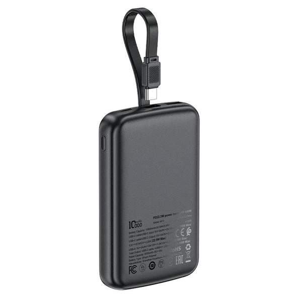 Acefast PD22.5W 10000mAh Powerbank Siyah - M13 - 4