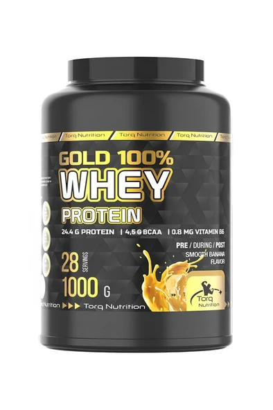 Torq Nutrition Gold %100 Whey Protein Tozu Muz 1000 Gr - 28 Servis