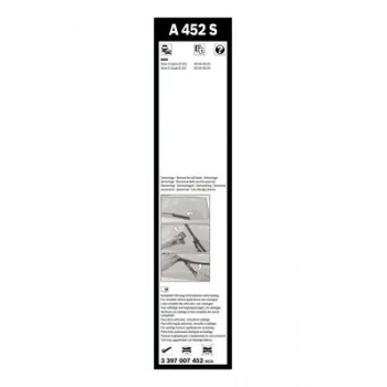 Bmw Silecek Supurgesi Aerotwın 600 / 450mm A452s Bmw E92 E93 - Bosch 3397007452 - Resim 1