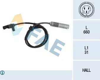 Bmw Abs Sensoru On Bmw E87 E81 E90 E92 E93 - Fae 78186 ürün görseli